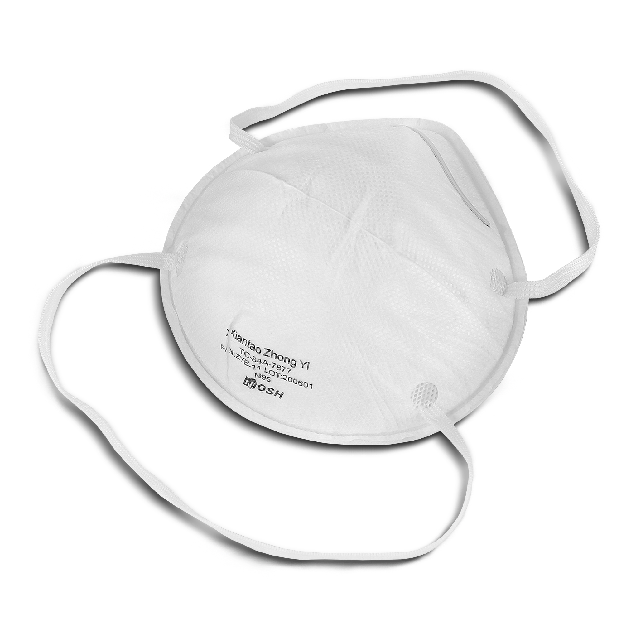 NIOSH Cup Style N95 Respirator Mask - 80 Pack