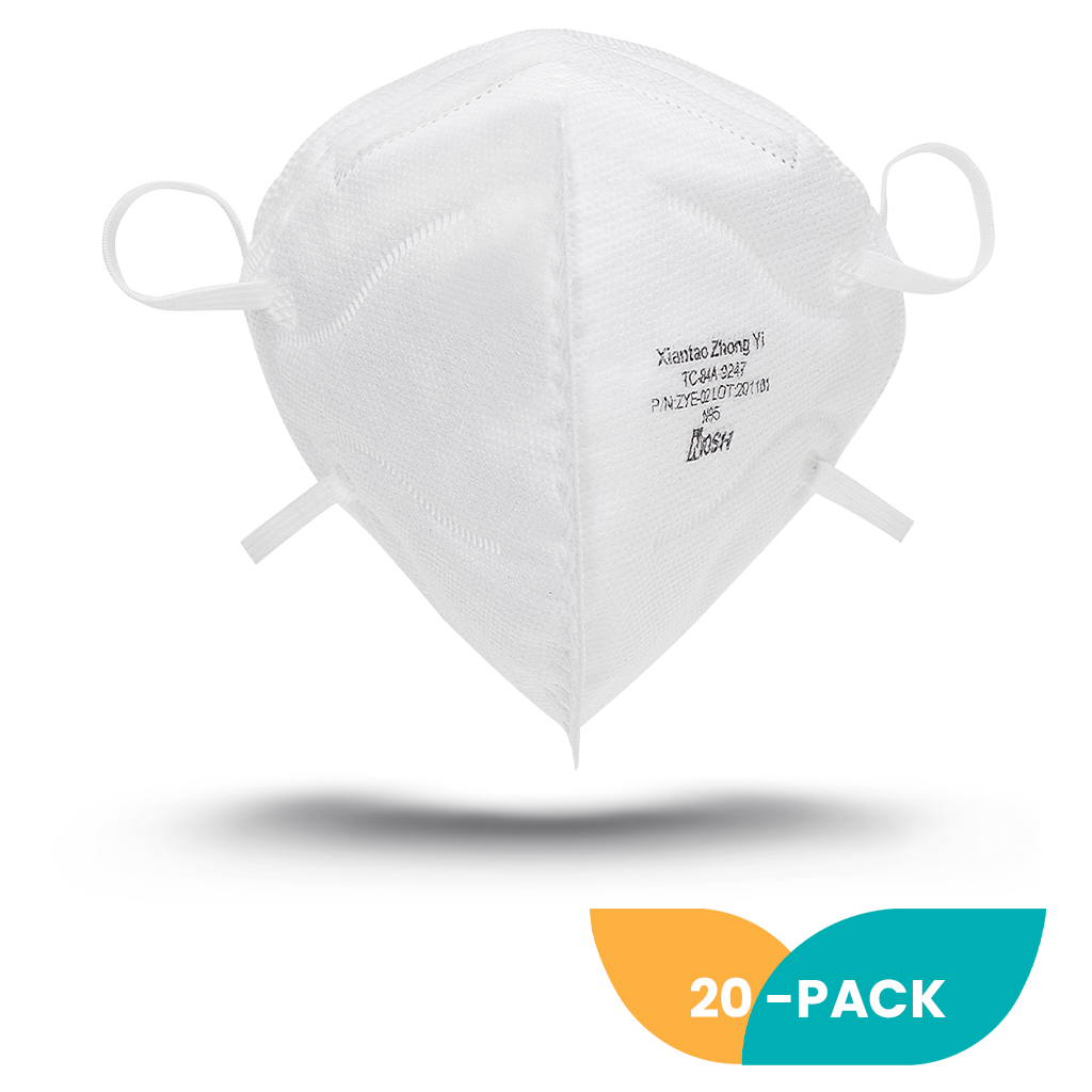 NIOSH N95 Foldable Mask - 20 Pack